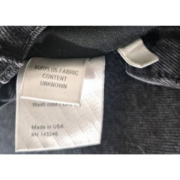 Reformation Jeans Womens Size 26 JORDI KICK FLARE offblack Button Fly Jean - Picture 5 of 9